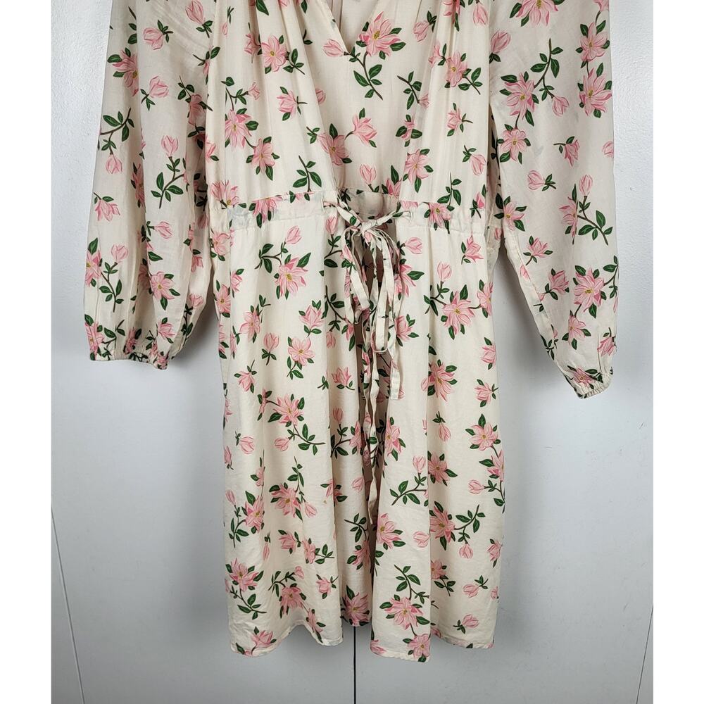 Draper James Kellie Babydoll in Floral Magnolia Dress w/ Billowing Sleeves | L - Picture 5 of 15